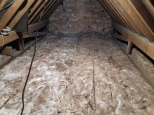 installation of new loft insulation